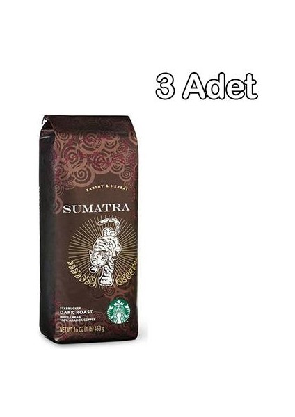 Sumatra 250 gr Çekirdek Kahve x 3'lü