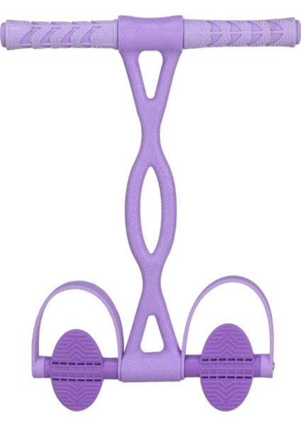 Elastik Pedal Direnç Bant Sit Up Çektirme Halat Gerginlik Spor Ev Spor Mor (Yurt Dışından)