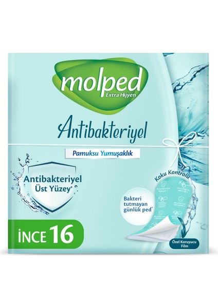 Günlük Ped Antibakteriyel İNCE16 Lı