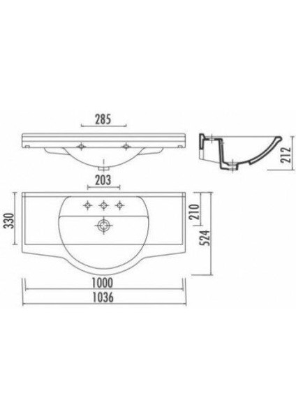 Selin 100 cm Etajerli Mobilya Dolap Uyumlu Lavabo SL100 fiyatları