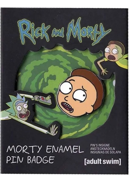 Rick And Morty Enamel Rozet - Morty