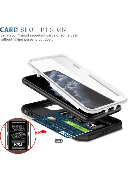 Apple iPhone 11 Pro Max Için Standlı Telefon Koruyucu Kılıf (Yurt Dışından)