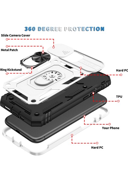 Apple iPhone 11 Pro Max Için Standlı Telefon Koruyucu Kılıf (Yurt Dışından)