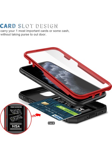 Apple iPhone 11 Pro Max Için Standlı Telefon Koruyucu Kılıf (Yurt Dışından)