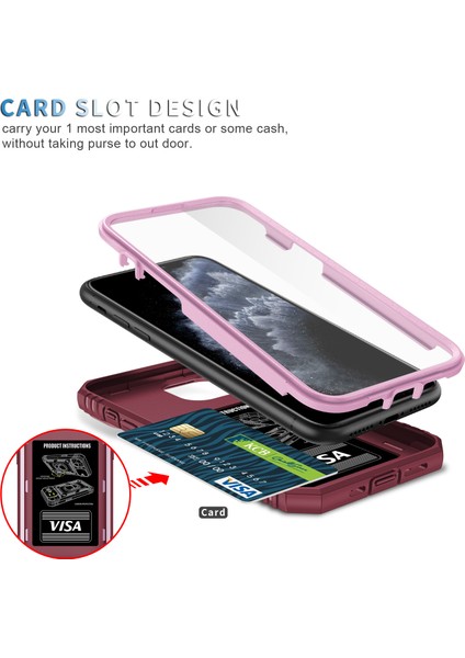 Apple iPhone 11 Pro Max Için Standlı Telefon Koruyucu Kılıf (Yurt Dışından)