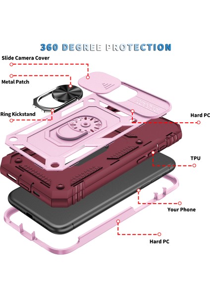 Apple iPhone 11 Pro Için Standlı Telefon Koruyucu Kılıf (Yurt Dışından) indirimleri