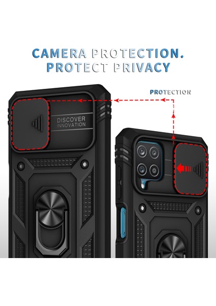 Galaxy A12 Için Standlı Telefon Koruyucu Kılıf (Yurt Dışından) fiyatları