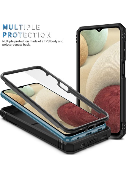 Galaxy A12 Için Standlı Telefon Koruyucu Kılıf (Yurt Dışından) modelleri