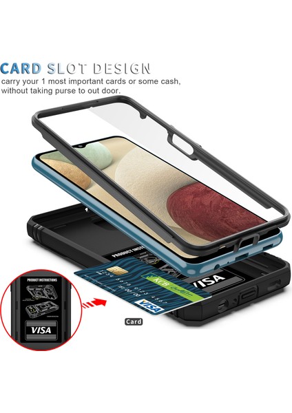 Galaxy A12 Için Standlı Telefon Koruyucu Kılıf (Yurt Dışından) fırsatları