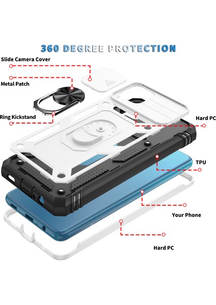 Galaxy A12 Için Standlı Telefon Koruyucu Kılıf (Yurt Dışından) indirimleri