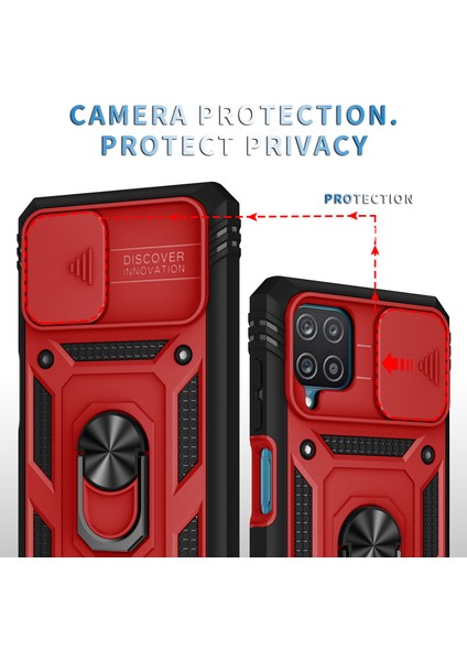 Galaxy A12 Için Standlı Telefon Koruyucu Kılıf (Yurt Dışından) fiyatları