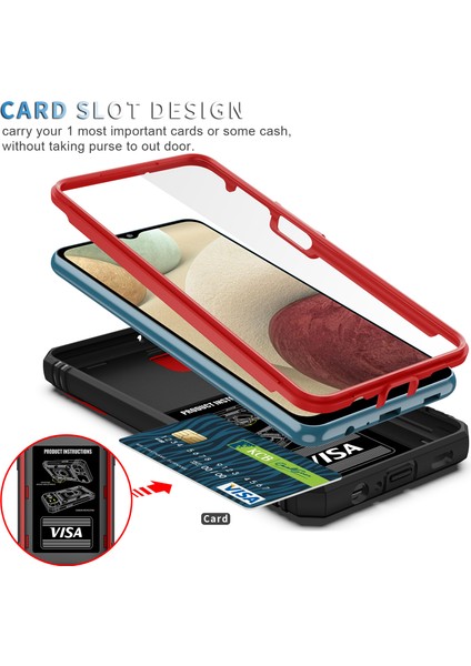 Galaxy A12 Için Standlı Telefon Koruyucu Kılıf (Yurt Dışından) fırsatları