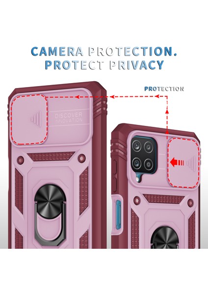 Galaxy A12 Için Standlı Telefon Koruyucu Kılıf (Yurt Dışından) fiyatları