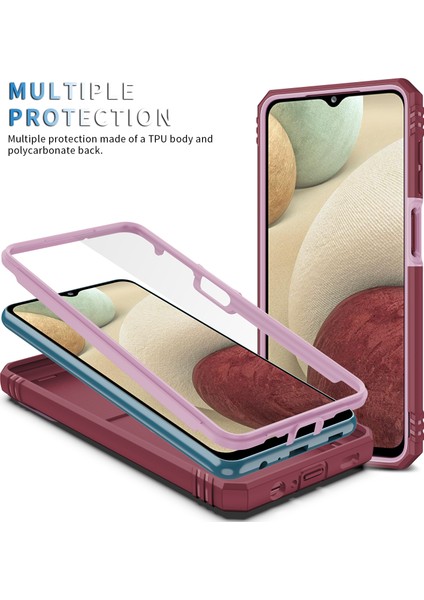 Galaxy A12 Için Standlı Telefon Koruyucu Kılıf (Yurt Dışından) modelleri