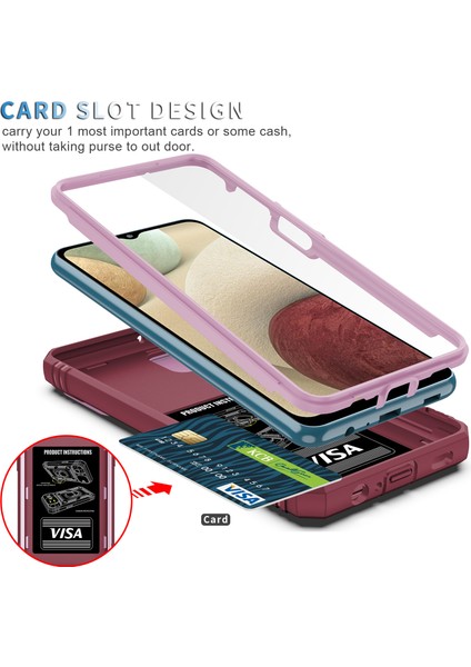 Galaxy A12 Için Standlı Telefon Koruyucu Kılıf (Yurt Dışından) fırsatları