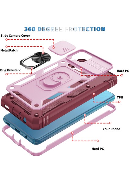 Galaxy A12 Için Standlı Telefon Koruyucu Kılıf (Yurt Dışından) indirimleri