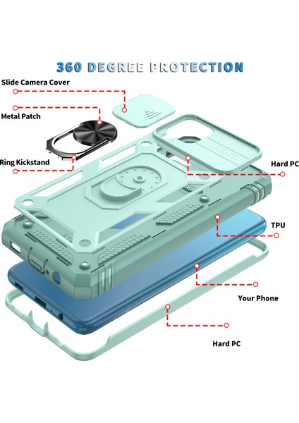 Galaxy A12 Için Standlı Telefon Koruyucu Kılıf (Yurt Dışından) indirimleri