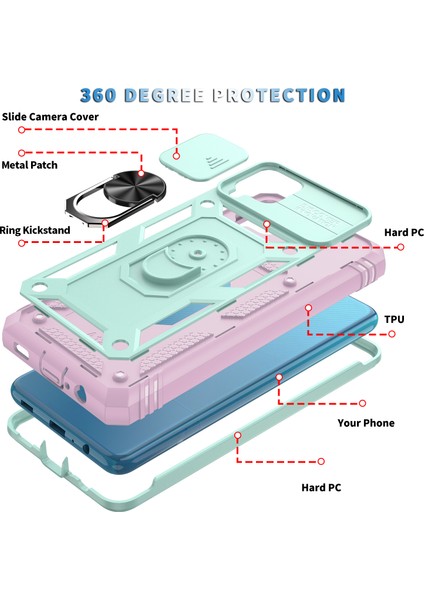 Galaxy A12 Için Standlı Telefon Koruyucu Kılıf (Yurt Dışından) indirimleri