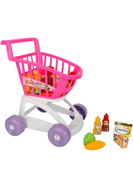 Market Alışveriş Arabası - Pembe