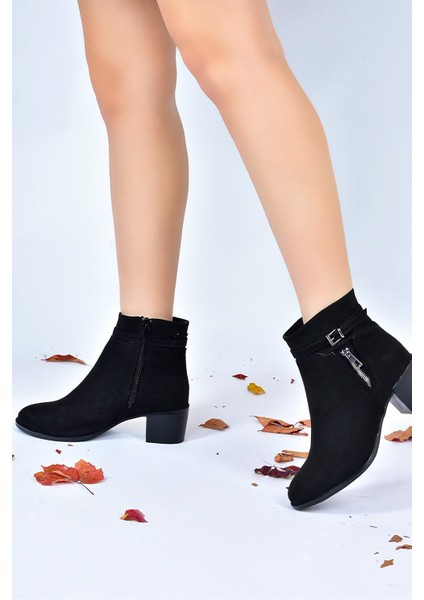 Süet Kalın Topuklu Kadın Bot L674155202 modelleri