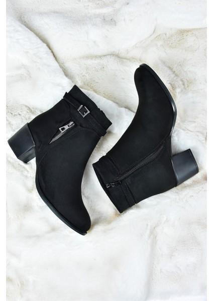 Süet Kalın Topuklu Kadın Bot L674155202 indirimleri