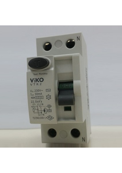 VTR2-2530 Kaçak Akım Koruma Rölesi 1X25A 30 Ma