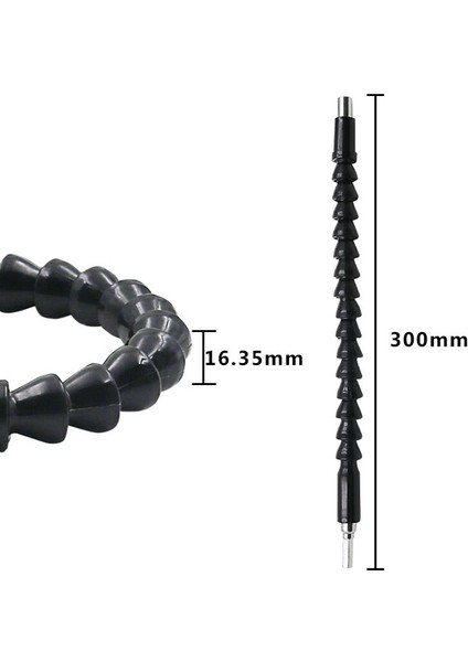 295MM Esnek Altıgen Mili Matkap Uçları Manyetik Bağlantı Tahrik Mili Elektrikli Matkap Güç Aracı Aksesuarlı Uzatma Bit Tutucu (Yurt Dışından)