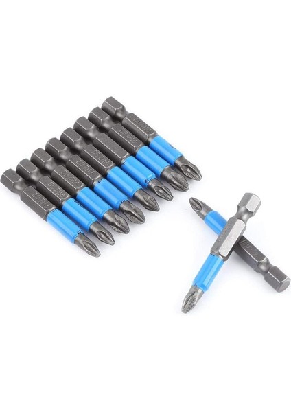 10 Adet 50MM Ph2 Çapraz Bit Matkap Kafası Tornavida Uçları El Aletleri Kaymaz Elektrikli Altıgen Şaft Manyetik Tornavida Matkap Ucu (Yurt Dışından) modelleri