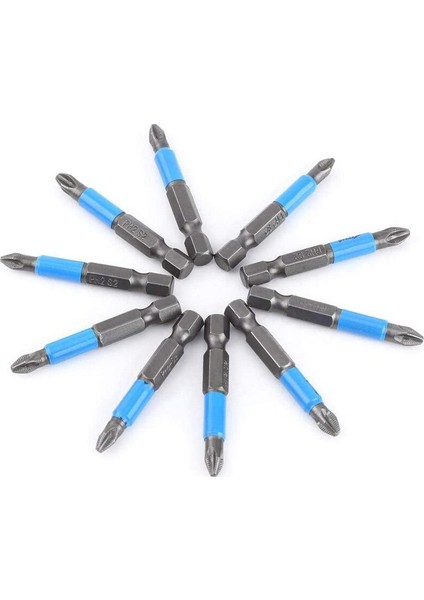 10 Adet 50MM Ph2 Çapraz Bit Matkap Kafası Tornavida Uçları El Aletleri Kaymaz Elektrikli Altıgen Şaft Manyetik Tornavida Matkap Ucu (Yurt Dışından) fırsatları