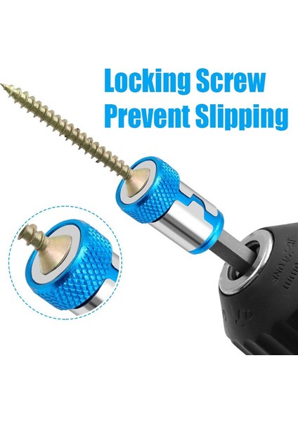 6 Adet Evrensel 1/4 "6.35MM Manyetik Halka Alaşım Manyetik Halka Tornavida Ucu Korozyon Önleyici Güçlü Mıknatıslayıcı Matkap Ucu (Yurt Dışından) modelleri
