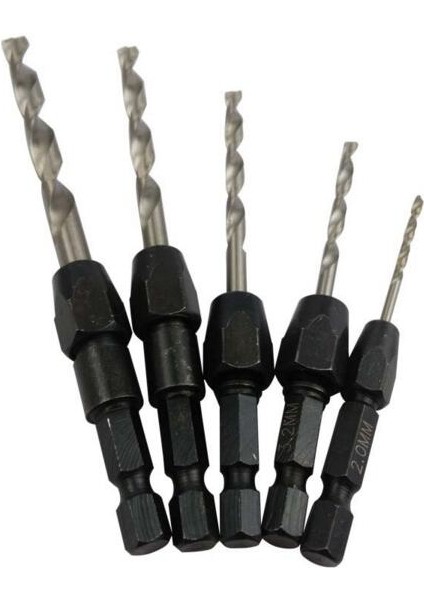 5 Adet Değışım Matkap Ucu Seti Altıgen Şaft Metrik 2mm - 6mm Bükümlü Matkap Ucu Çelik Plaka Delik Kesici Matkap Hss 6542 Çekirdek Matkap Ucu (Yurt Dışından)