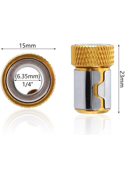6.35MM Evrensel Manyetik Halka Alaşım Manyetik Halka Tornavida Uçları Korozyon Önleyici Güçlü Mıknatıslayıcı Matkap Ucu Manyetik Halka (Yurt Dışından) fiyatları