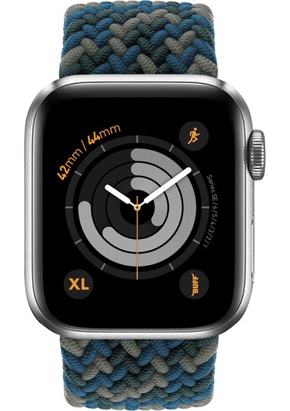 Buff Apple Watch Uyumlu Bands Braided 42/44 Xl Mix Color