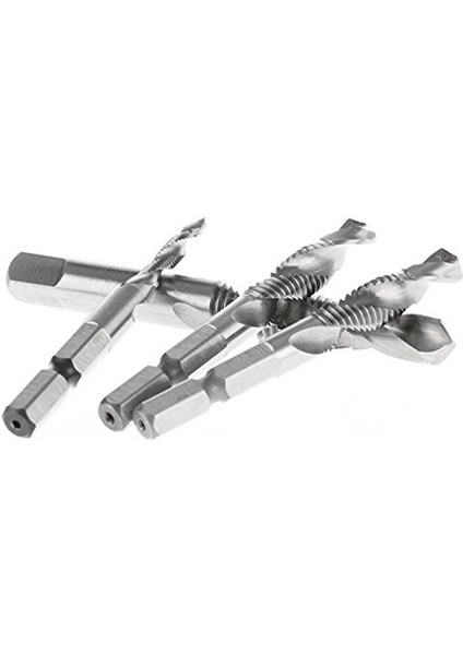 Kademeli Matkap 1/4 '' Hex Hss Çelik Diş Spiral Vidalı Matkap Uçları Metrik Kompozit Kılavuz Matkap Ucu Dokunun 6 Adet/takım Matkap Ucu (Yurt Dışından)