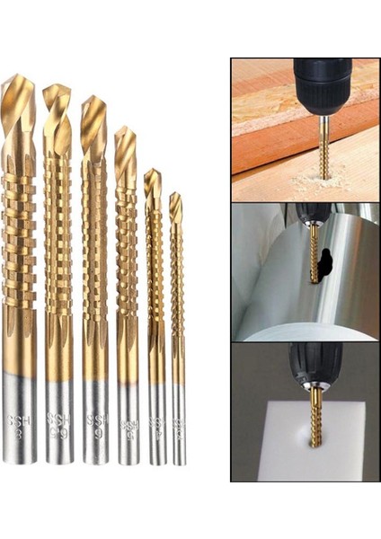 6 Adet/takım Kobalt Matkap Ucu Seti Spiral Vidalı Metrik Kompozit Dokunun Matkap Ucu Dokunun Büküm Matkap Ucu Seti Çok Fonksiyonlu Metal Specia (Yurt Dışından)
