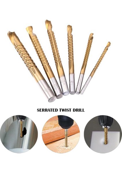 6 Adet/takım Kobalt Matkap Ucu Seti Spiral Vidalı Metrik Kompozit Dokunun Matkap Ucu Dokunun Büküm Matkap Ucu Seti Çok Fonksiyonlu Metal Specia (Yurt Dışından)