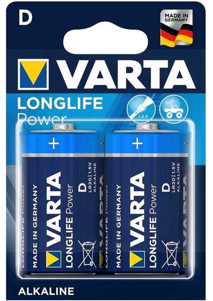 Longlife Power D Boy Büyük Pil