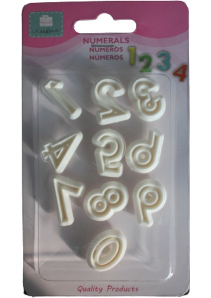 Plastik Sayılar Kesme Set