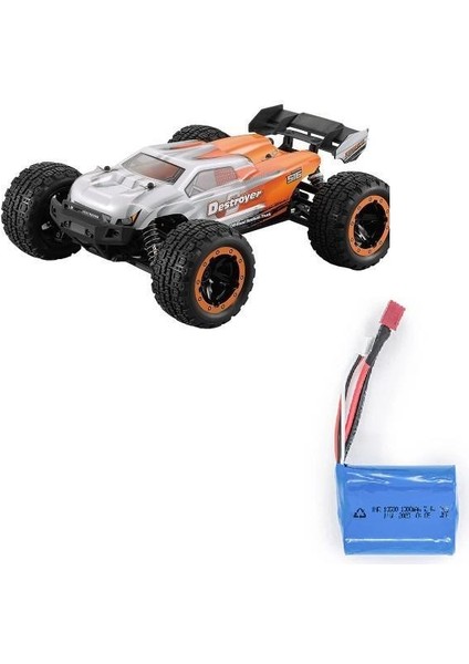 Haıboxıng 1/16 Destroyer Uzaktan Kumandalı Model Araba Rtr 4WD Brushless Truck (Turuncu) + Extra Bataryalı