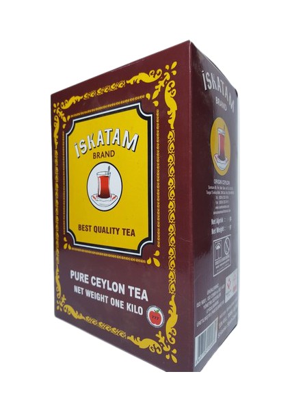 Iskatam Kutu Barut Kaçak Seylan İthal Çay 800 gr indirimleri