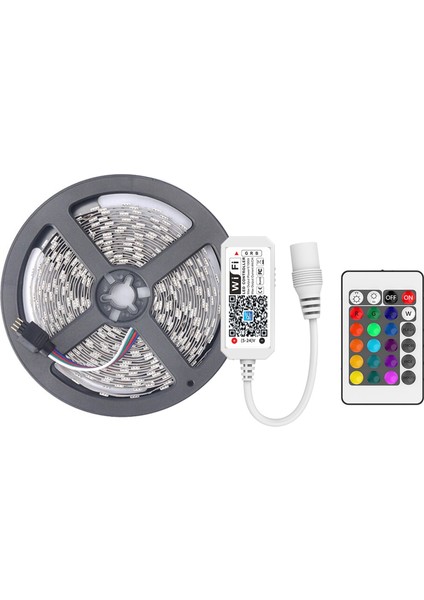 5m Wifi Özellikli Akıllı Işık Değiştirmeli LED Işık - Renkli (Yurt Dışından)