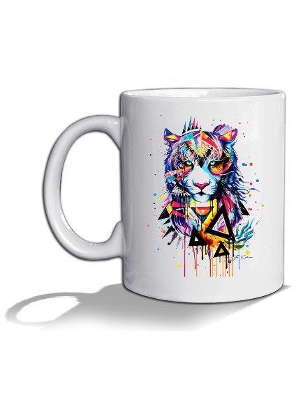 Tiger Kupa Bardak Beyaz Kupa Bardak