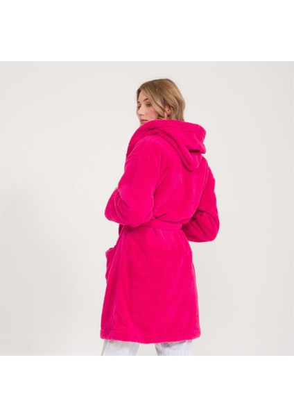 Welsoft Kapüşonlu Peluş Kadın Sabahlık indirimleri