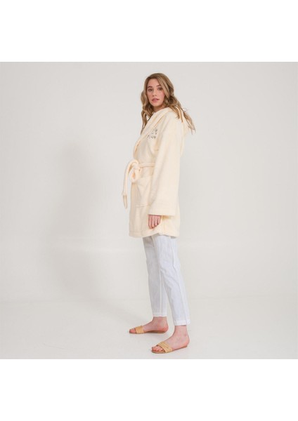 Welsoft Kapüşonlu Peluş Kadın Sabahlık indirimleri