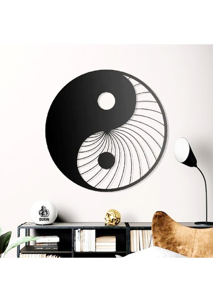 Ying - Yang ( Iyi ve Kötü ) Yoga Metal Tablo