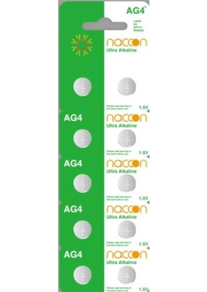 Ag4, LR626, LR66, 177/376/377, SR626, SR626SW Düğme Pil 10LU Paket