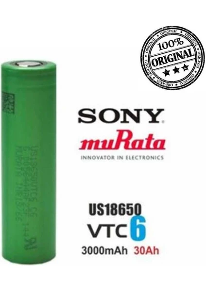 Vtc6 3000MAH 30A 18650 Pil 1 Adet