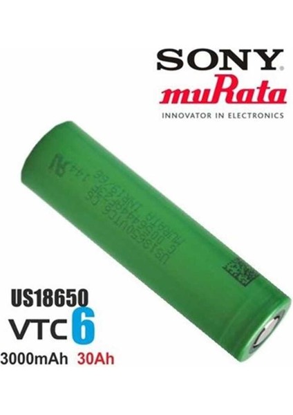 Vtc6 3000MAH 30A 18650 Pil 1 Adet