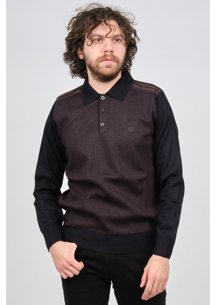 Erkek Polo Yaka Kazak 1577424 Kırmızı