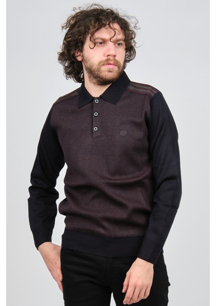 Erkek Polo Yaka Kazak 1577424 Kırmızı modelleri